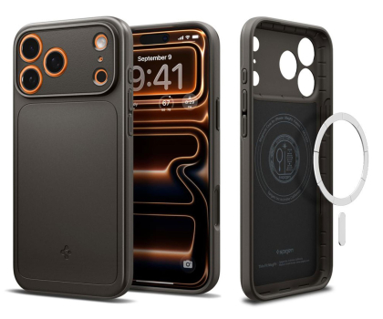 Etui do telefonów Spigen Thin Fit Mag Magsafe do Iphone 17 Pro Max Gunmetal